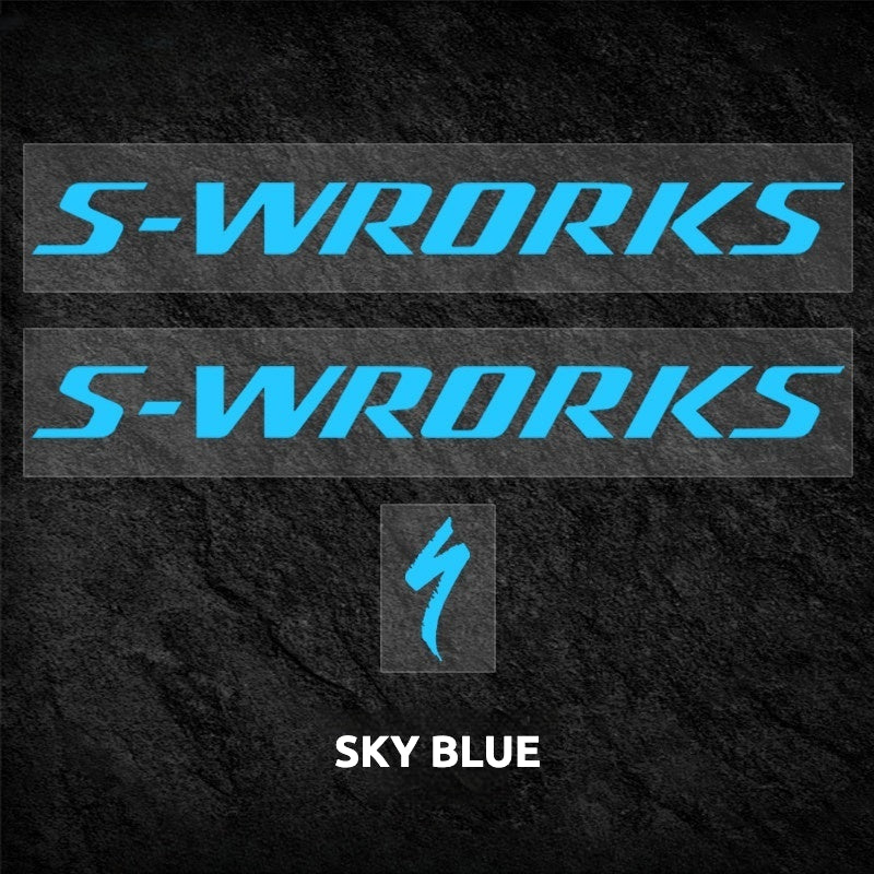 Kit de Adesivos Decal para Capacete S-Works Prevail 3 - Mudança de Cor do Logo da Equipe Specialized Quick-Step