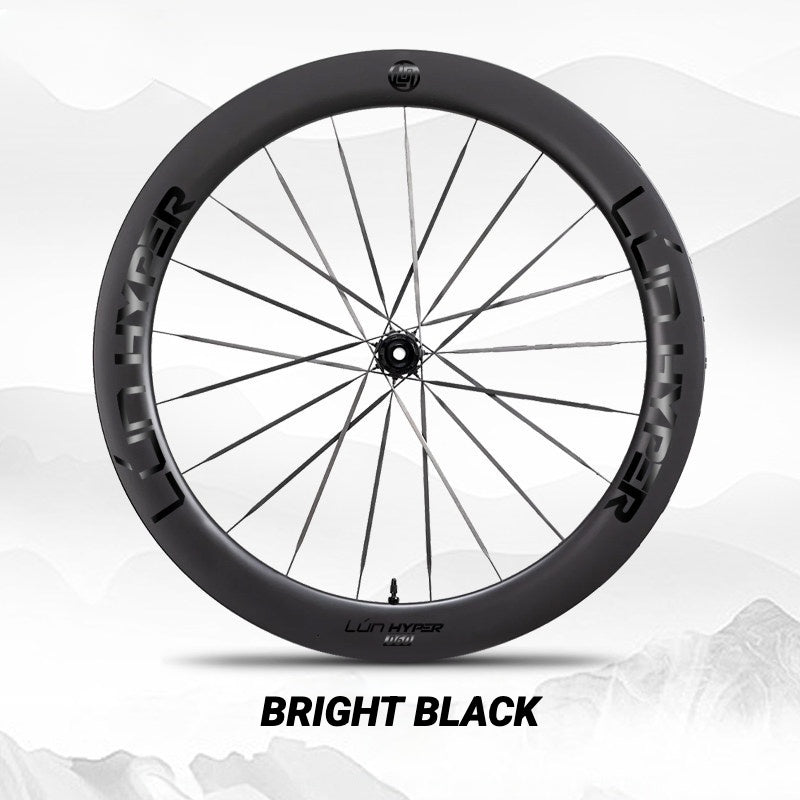 Autocollants Logo Infinity pour Roues Lún HYPER 5 D60 Gen 5 | Autocollants de Jante Imperméables (Jeu Complet pour Deux Roues + Autocollants de Rechange Inclus)