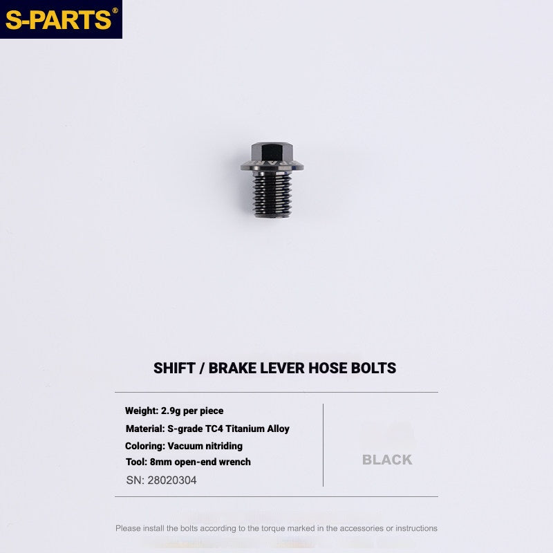 Kit de boulons en titane S-PARTS pour Shimano Ultegra Di2 R8170, frein à disque et levier de vitesses | Mise à niveau vélo de route