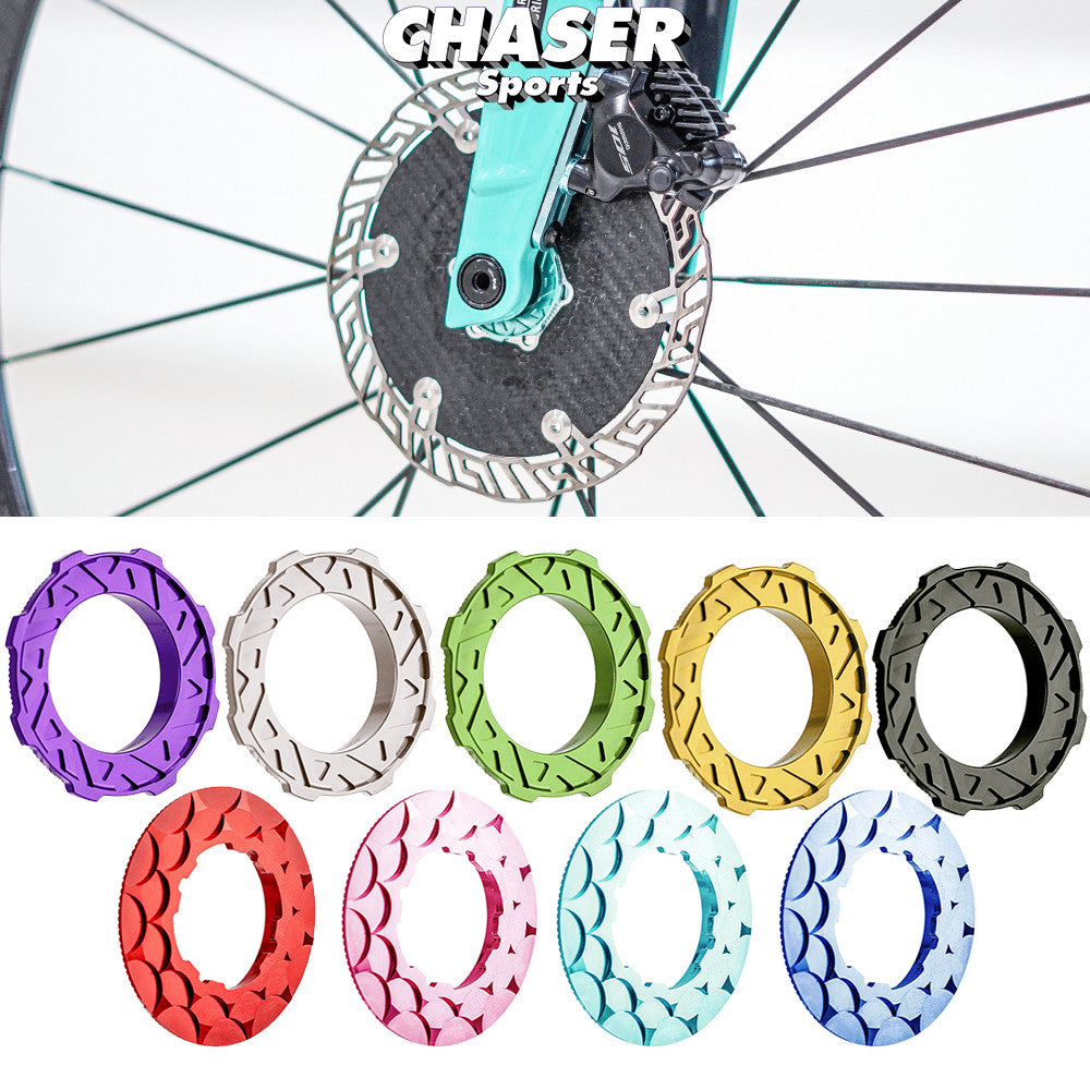 Chaser G2 Rotor de Freio a Disco Ultralight Center Lock 140/160mm | 7075 CNC + SUS420 | Atualização com Rebites de Titânio