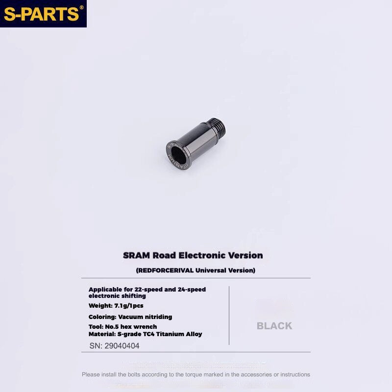 S-PARTS Titanium Drivetrain Hardware – SRAM RED AXS E1 Compatible Upgrade Kit
