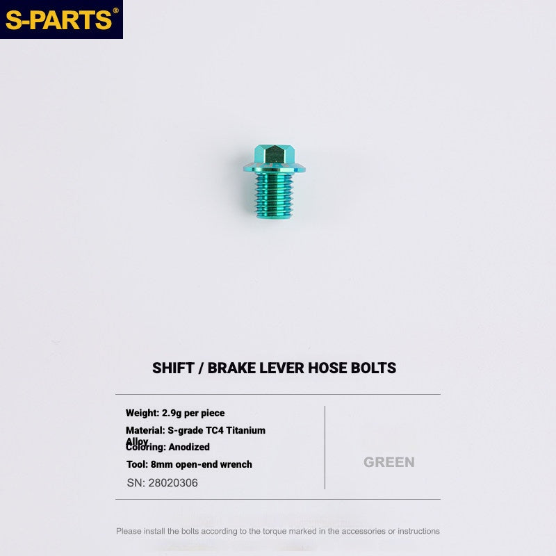 Kit de boulons en titane S-PARTS pour Shimano Ultegra Di2 R8170, frein à disque et levier de vitesses | Mise à niveau vélo de route