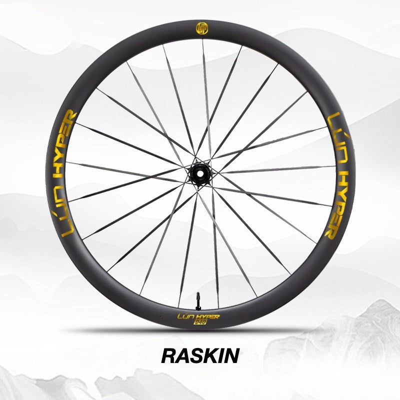 Autocollants Logo Infinity pour Roues Lún HYPER 5 D40 Gen 5 | Autocollants de Jante Imperméables (Jeu Complet pour Deux Roues + Autocollants de Rechange Inclus)