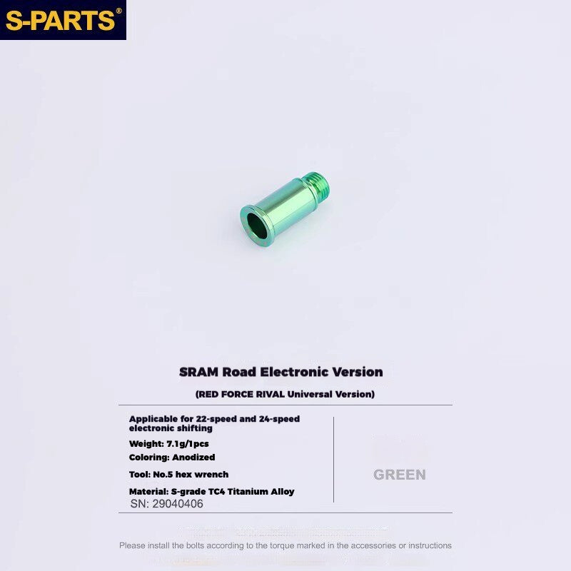 S-PARTS Titanium Drivetrain Hardware – SRAM RED AXS E1 Compatible Upgrade Kit
