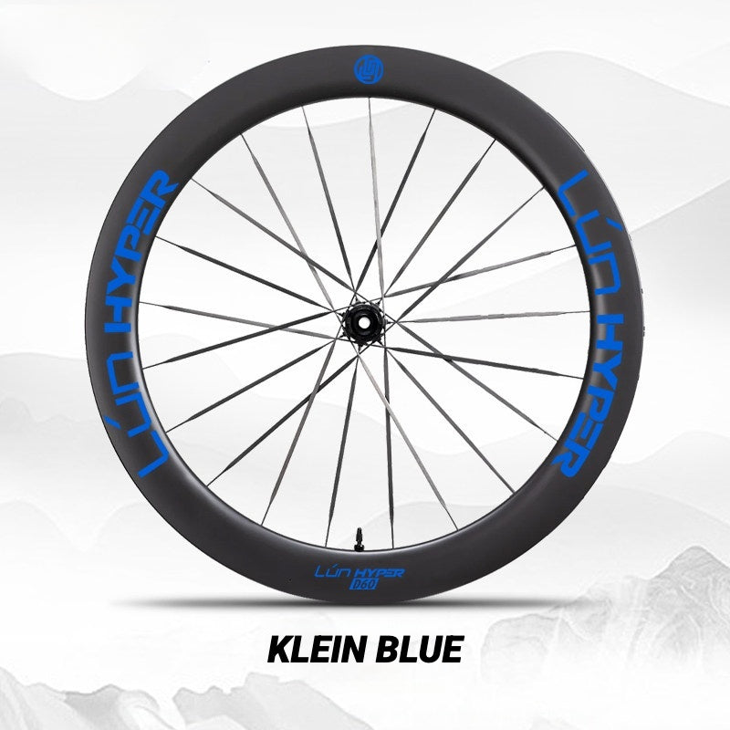 Autocollants Logo Infinity pour Roues Lún HYPER 5 D60 Gen 5 | Autocollants de Jante Imperméables (Jeu Complet pour Deux Roues + Autocollants de Rechange Inclus)