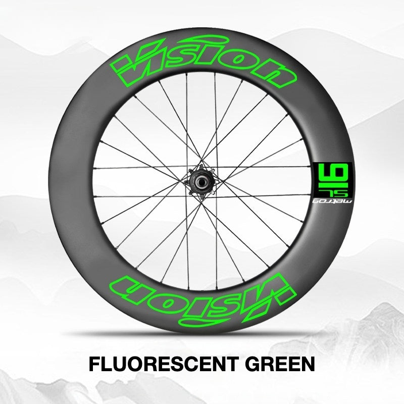 VISION METRON SL91 Single Wheel Decal Kit | Aero Carbon Rim Graphics