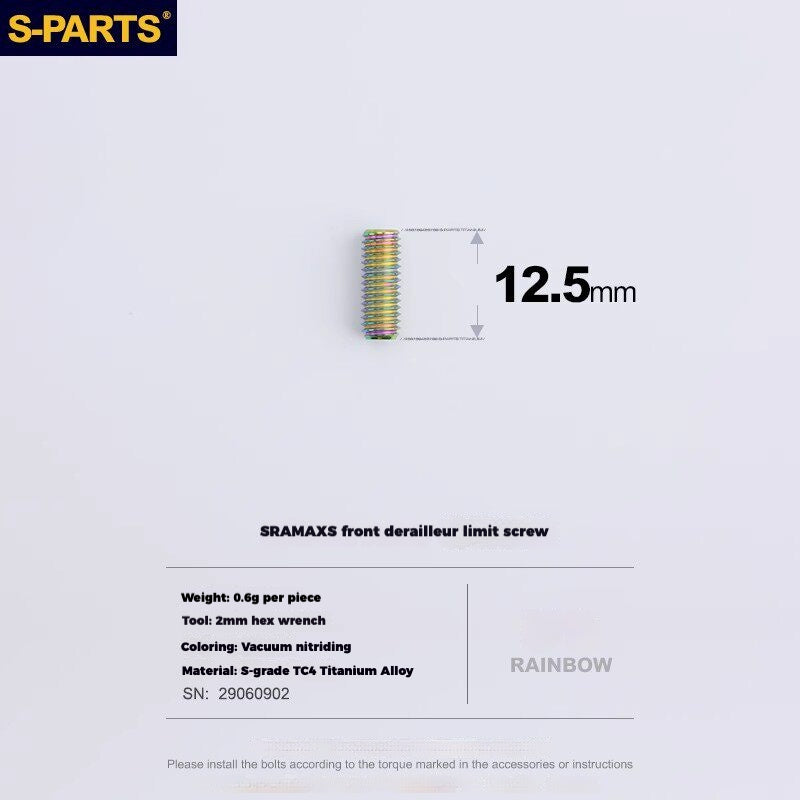 S-PARTS Titanium Drivetrain Hardware – SRAM RED AXS E1 Compatible Upgrade Kit