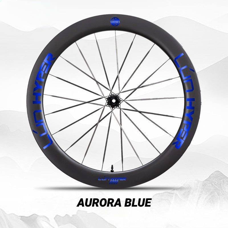 Autocollants Logo Infinity pour Roues Lún HYPER 5 D60 Gen 5 | Autocollants de Jante Imperméables (Jeu Complet pour Deux Roues + Autocollants de Rechange Inclus)