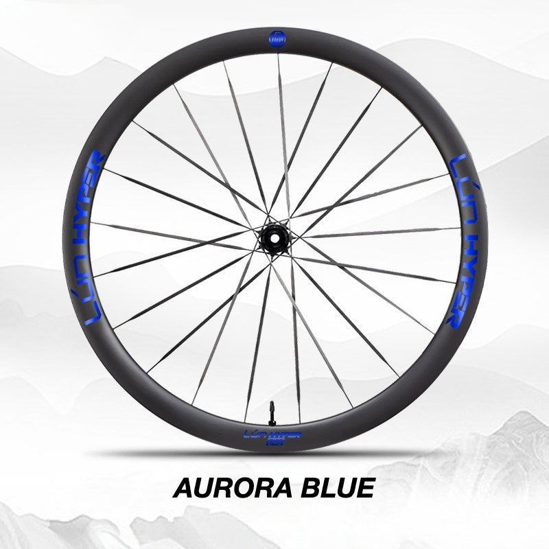 Autocollants Logo Infinity pour Roues Lún HYPER 5 D40 Gen 5 | Autocollants de Jante Imperméables (Jeu Complet pour Deux Roues + Autocollants de Rechange Inclus)