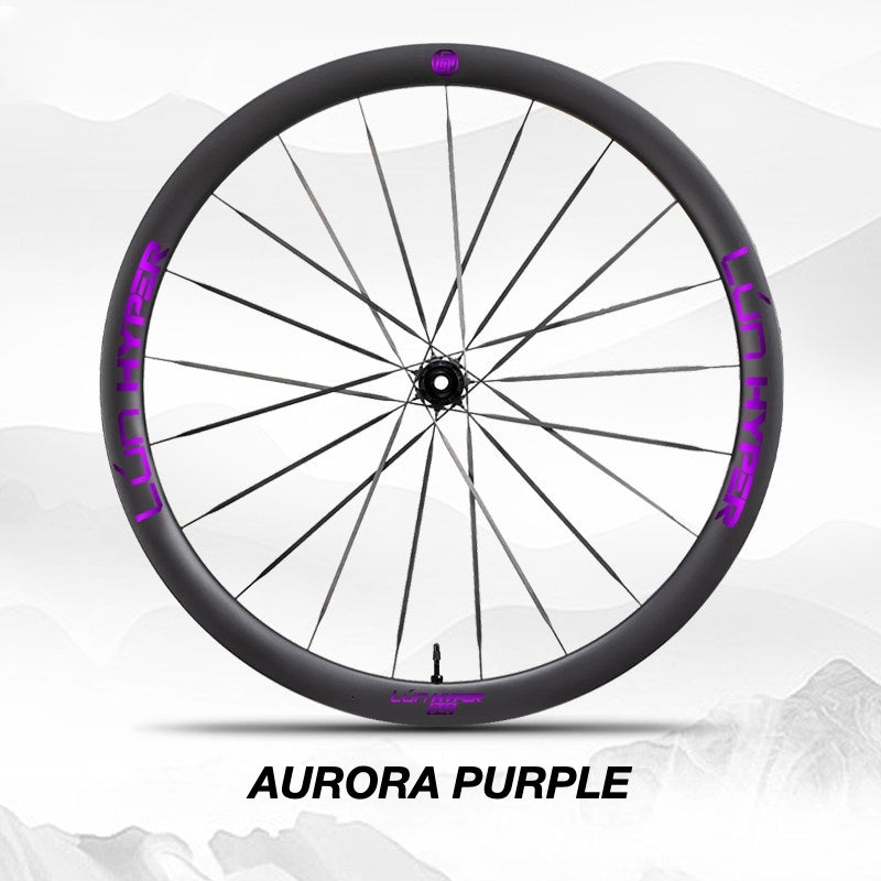 Autocollants Logo Infinity pour Roues Lún HYPER 5 D40 Gen 5 | Autocollants de Jante Imperméables (Jeu Complet pour Deux Roues + Autocollants de Rechange Inclus)