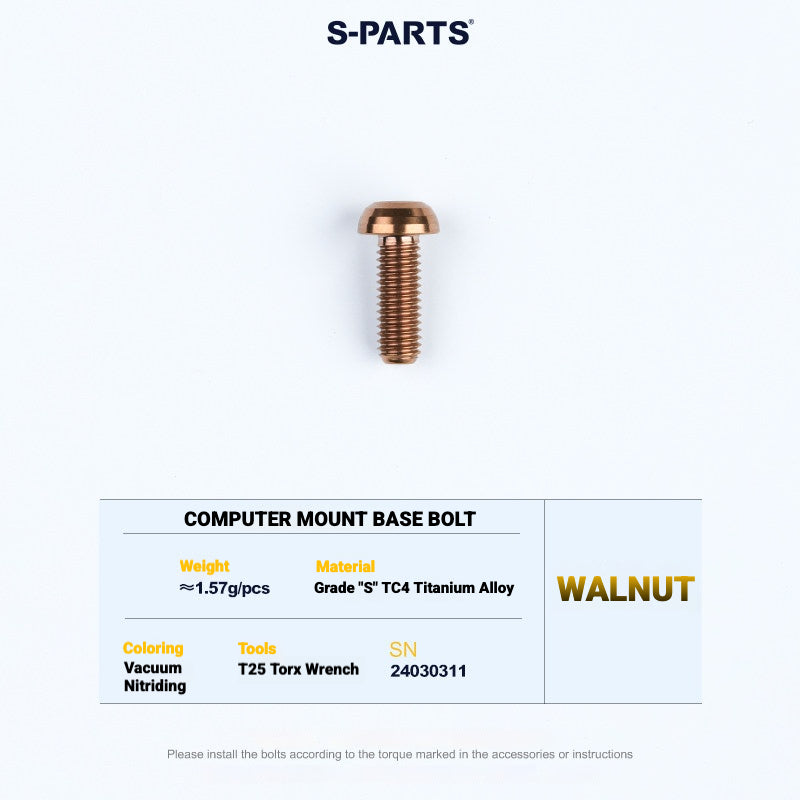 S-PARTS TC4 Titanium Bolt Kit for Colnago Y1RS | Frame & Cockpit Screw Upgrade