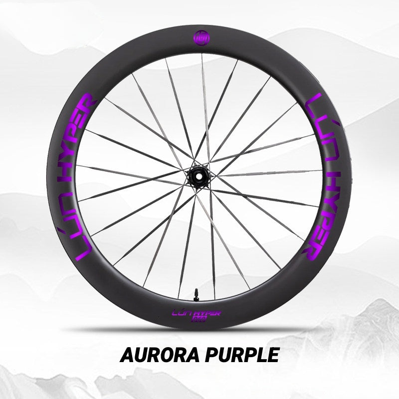 Autocollants Logo Infinity pour Roues Lún HYPER 5 D60 Gen 5 | Autocollants de Jante Imperméables (Jeu Complet pour Deux Roues + Autocollants de Rechange Inclus)