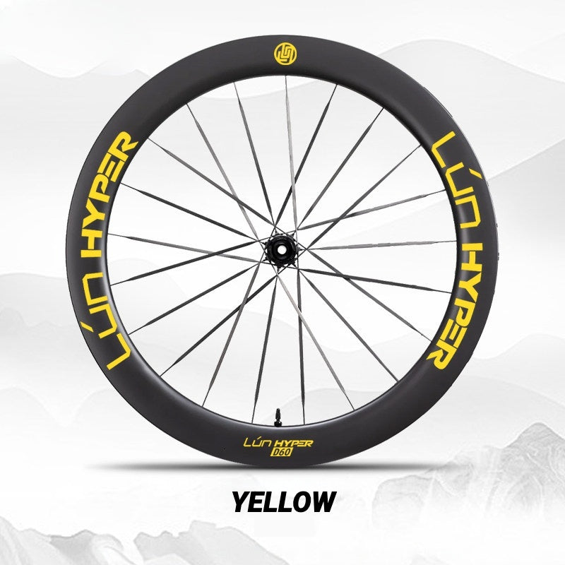 Autocollants Logo Infinity pour Roues Lún HYPER 5 D60 Gen 5 | Autocollants de Jante Imperméables (Jeu Complet pour Deux Roues + Autocollants de Rechange Inclus)