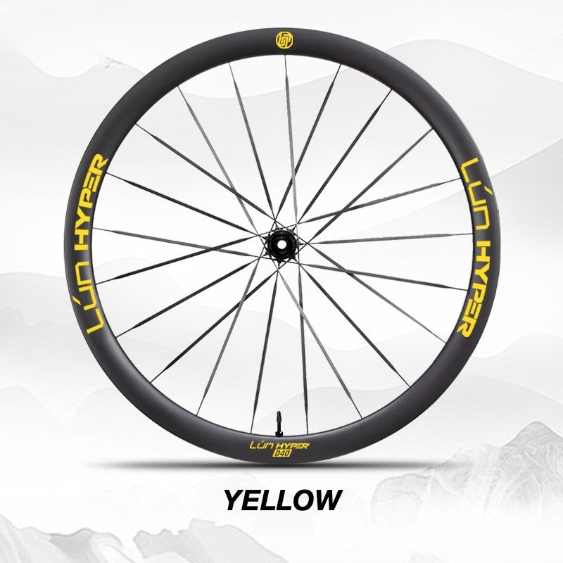 Autocollants Logo Infinity pour Roues Lún HYPER 5 D40 Gen 5 | Autocollants de Jante Imperméables (Jeu Complet pour Deux Roues + Autocollants de Rechange Inclus)