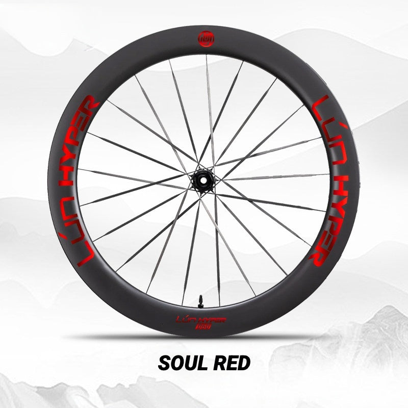 Autocollants Logo Infinity pour Roues Lún HYPER 5 D60 Gen 5 | Autocollants de Jante Imperméables (Jeu Complet pour Deux Roues + Autocollants de Rechange Inclus)