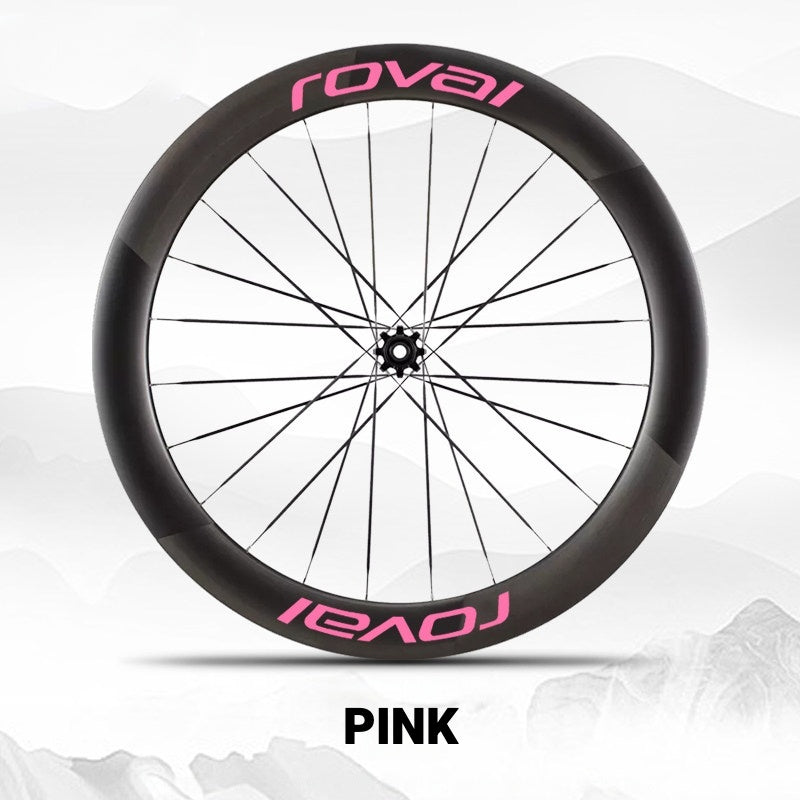 Roval Rapide CL III Wheel Decals | Custom Carbon Wheel Logo Color Change Stickers