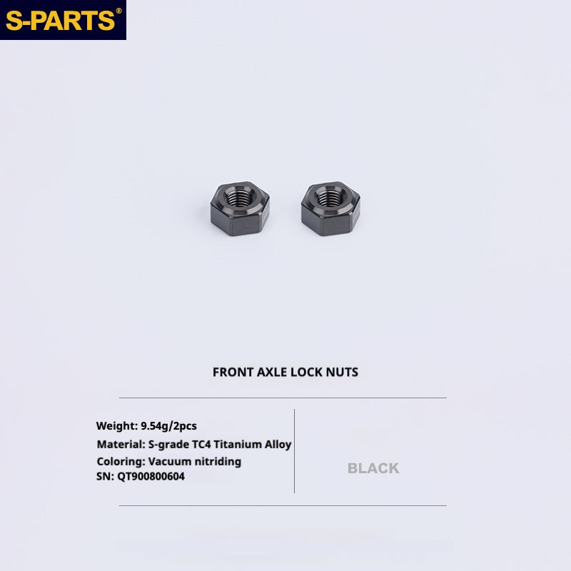 S-PARTS Titanium Bolt Upgrade Kit for Brompton | TC4 CNC Lightweight Frame & Hinge Hardware Set