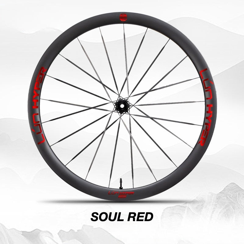 Autocollants Logo Infinity pour Roues Lún HYPER 5 D40 Gen 5 | Autocollants de Jante Imperméables (Jeu Complet pour Deux Roues + Autocollants de Rechange Inclus)