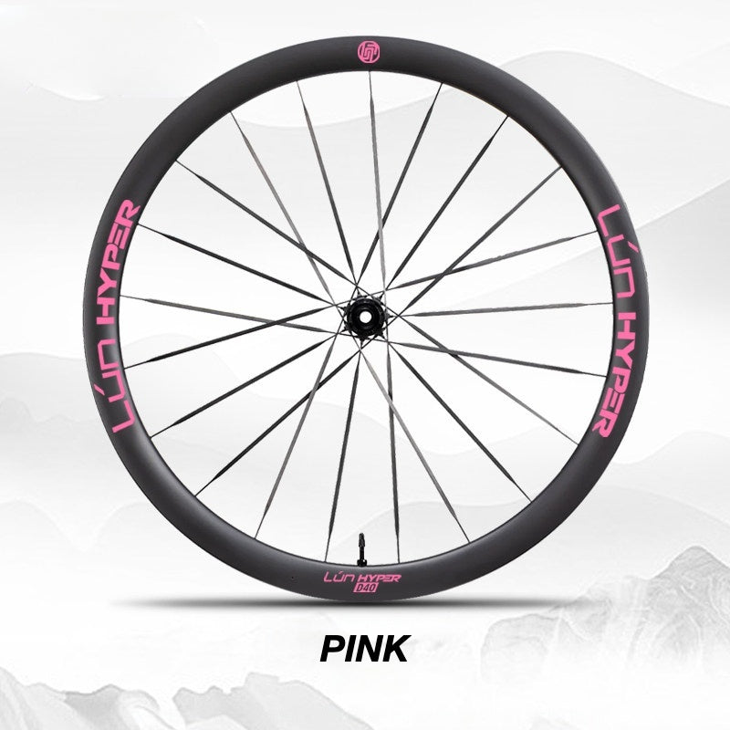 Autocollants Logo Infinity pour Roues Lún HYPER 5 D40 Gen 5 | Autocollants de Jante Imperméables (Jeu Complet pour Deux Roues + Autocollants de Rechange Inclus)
