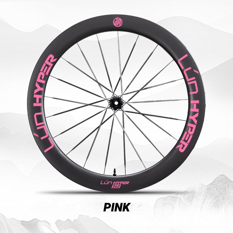 Autocollants Logo Infinity pour Roues Lún HYPER 5 D60 Gen 5 | Autocollants de Jante Imperméables (Jeu Complet pour Deux Roues + Autocollants de Rechange Inclus)