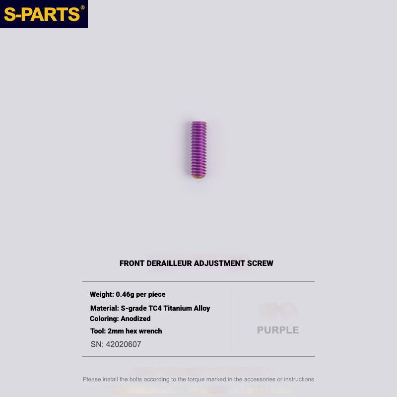 S-PARTS Titanium Drivetrain Bolt Kit for MAGENE QED Electronic Groupset