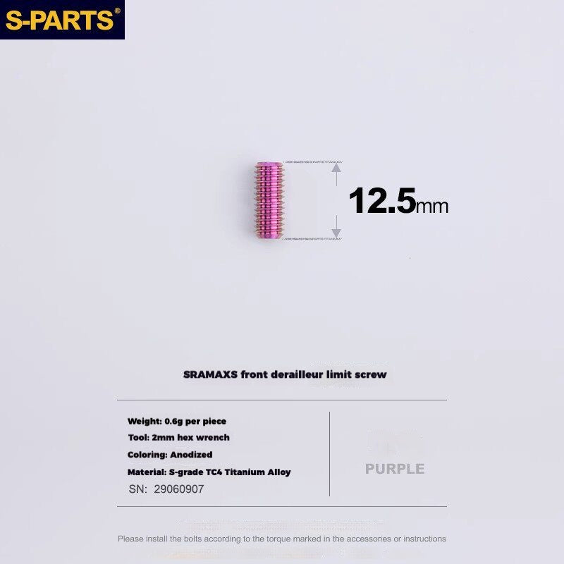 S-PARTS Titanium Drivetrain Hardware – SRAM RED AXS E1 Compatible Upgrade Kit