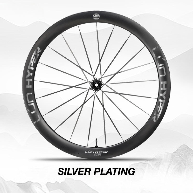Autocollants Logo Infinity pour Roues Lún HYPER 5 D50 Gen 5 | Stickers Jante Étanche (Jeu Complet pour Deux Roues + Stickers de Rechange Inclus)
