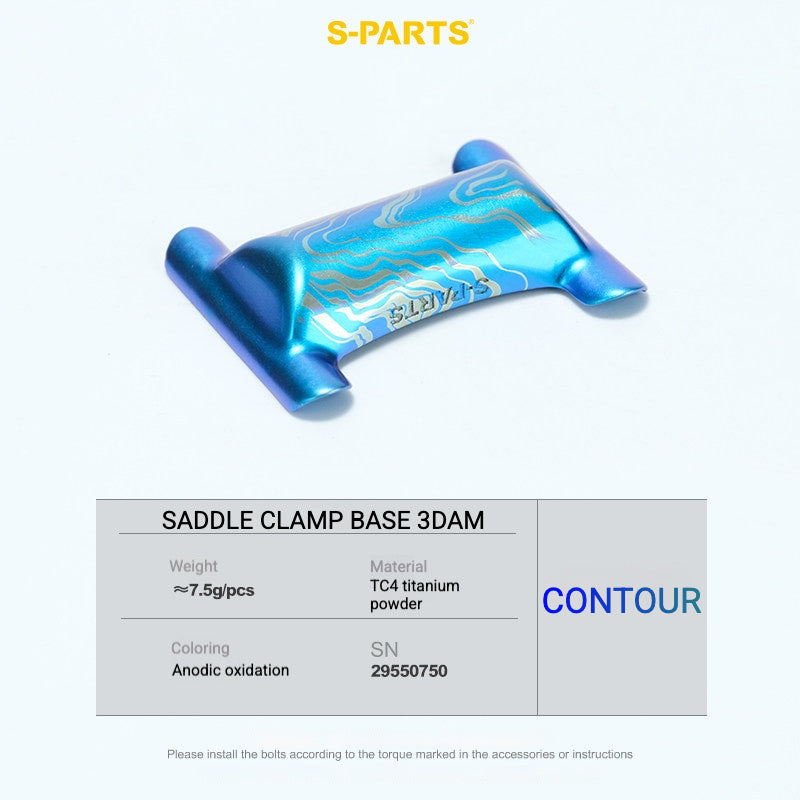 Kit de Yoke para Abraçadeira de Selim em Titânio S-PARTS para Cannondale SystemSix Gen 5 | Upgrade de Canote Leve Impresso em 3D