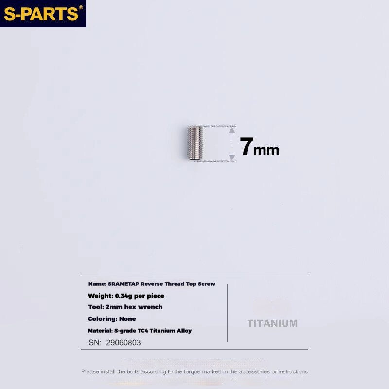S-PARTS Titanium Drivetrain Hardware – SRAM RED AXS E1 Compatible Upgrade Kit