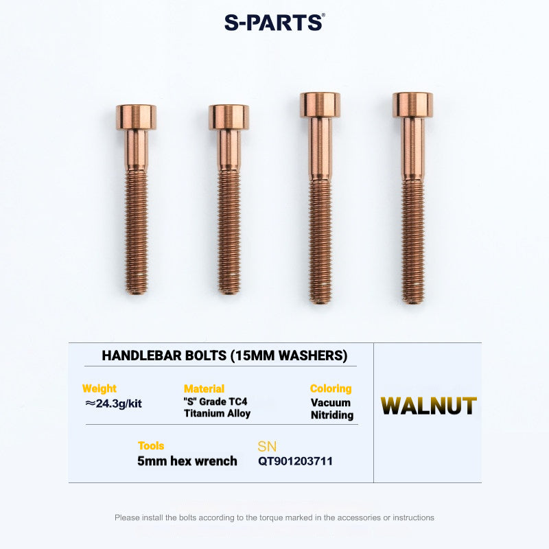 S-PARTS TC4 Titanium Bolt Kit for Colnago Y1RS | Frame & Cockpit Screw Upgrade