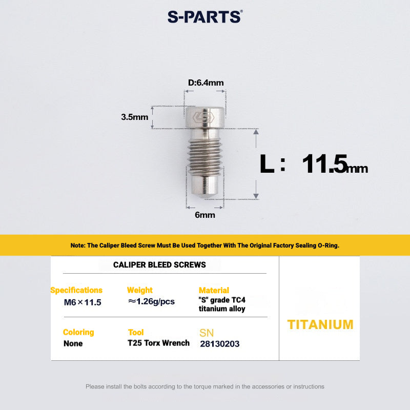 Kit de boulons en titane S-PARTS pour Shimano Ultegra Di2 R8170, frein à disque et levier de vitesses | Mise à niveau vélo de route