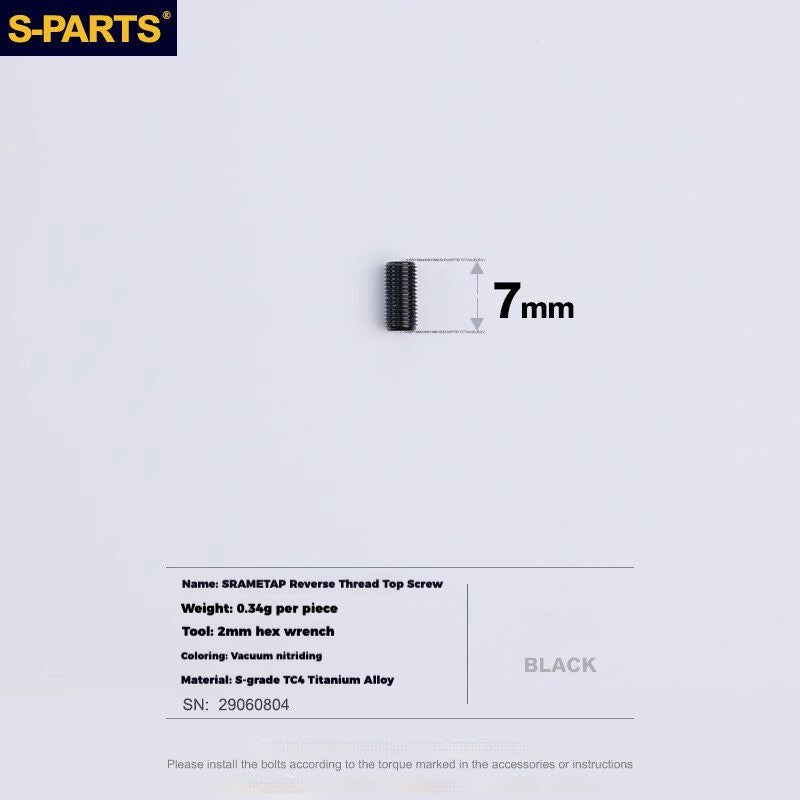 S-PARTS Titanium Drivetrain Hardware – SRAM RED AXS E1 Compatible Upgrade Kit