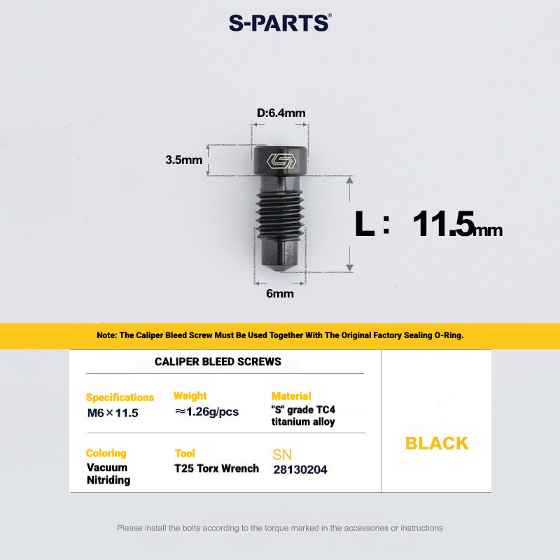 Kit de boulons en titane S-PARTS pour Shimano Ultegra Di2 R8170, frein à disque et levier de vitesses | Mise à niveau vélo de route