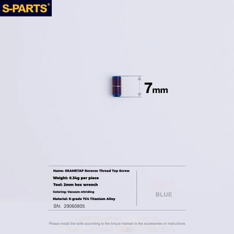 S-PARTS Titanium Drivetrain Hardware – SRAM RED AXS E1 Compatible Upgrade Kit