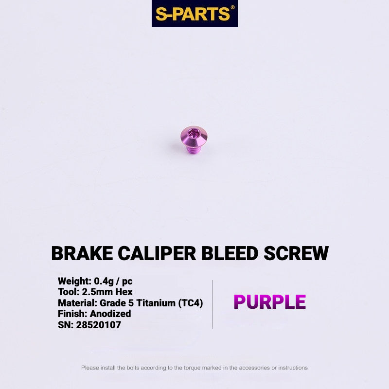 S-PARTS Titanium Disc Brake Bolt Kit for MAGENE QED Hydraulic Brake System