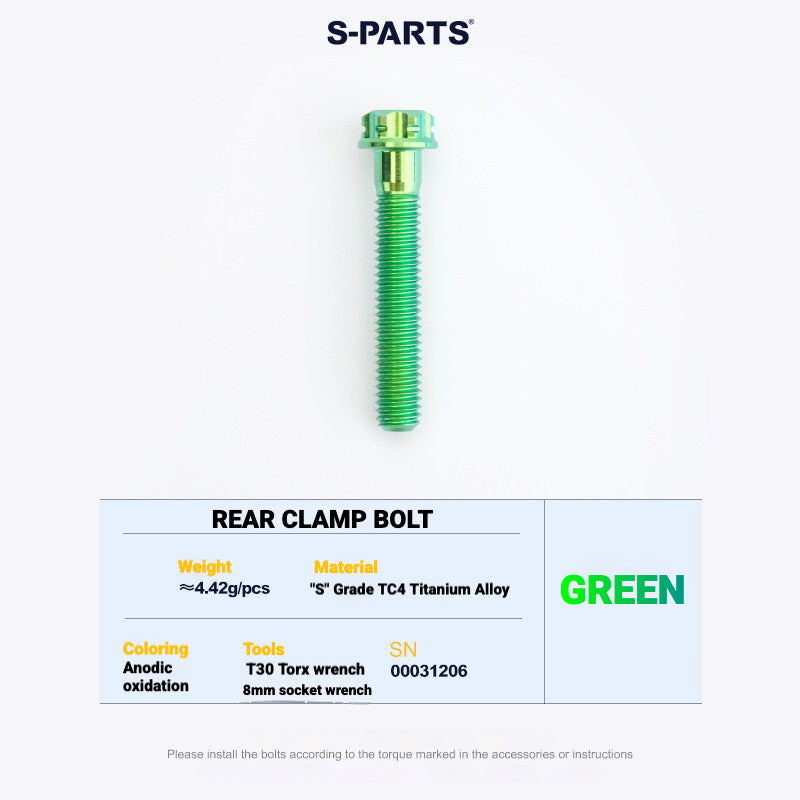 Kit de Yoke para Abraçadeira de Selim em Titânio S-PARTS para Cannondale SystemSix Gen 5 | Upgrade de Canote Leve Impresso em 3D