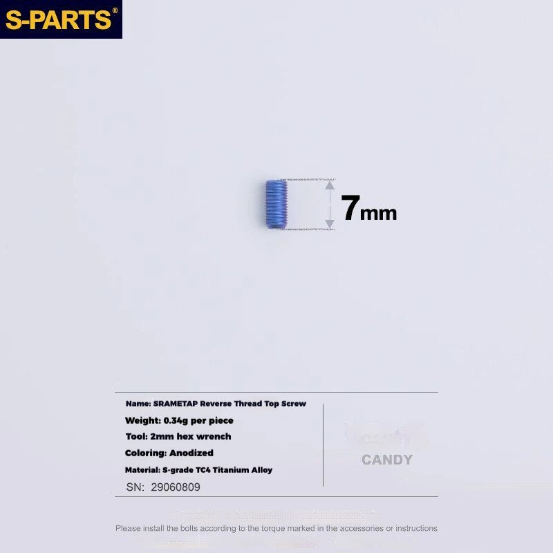 S-PARTS Titanium Drivetrain Hardware – SRAM RED AXS E1 Compatible Upgrade Kit