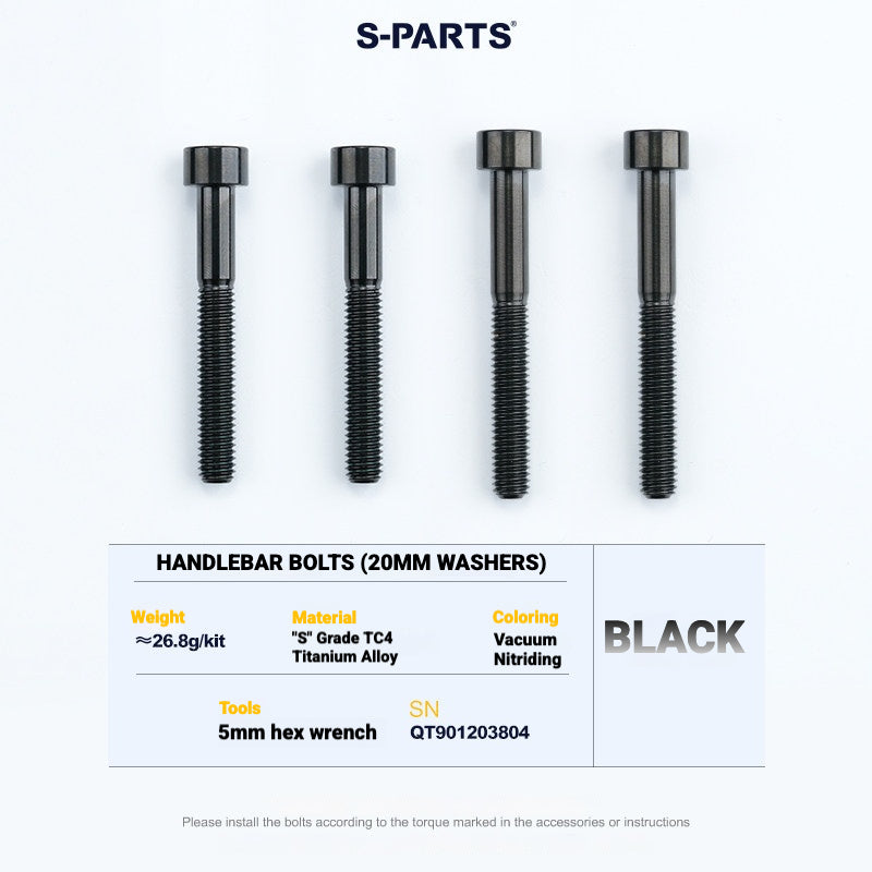 S-PARTS TC4 Titanium Bolt Kit for Colnago Y1RS | Frame & Cockpit Screw Upgrade