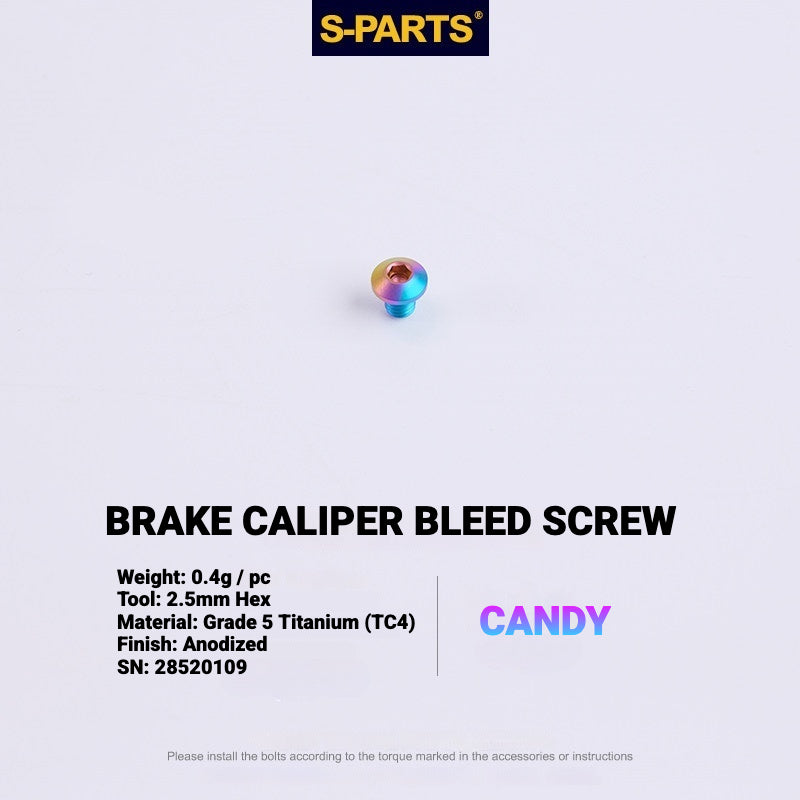 S-PARTS Titanium Disc Brake Bolt Kit for MAGENE QED Hydraulic Brake System