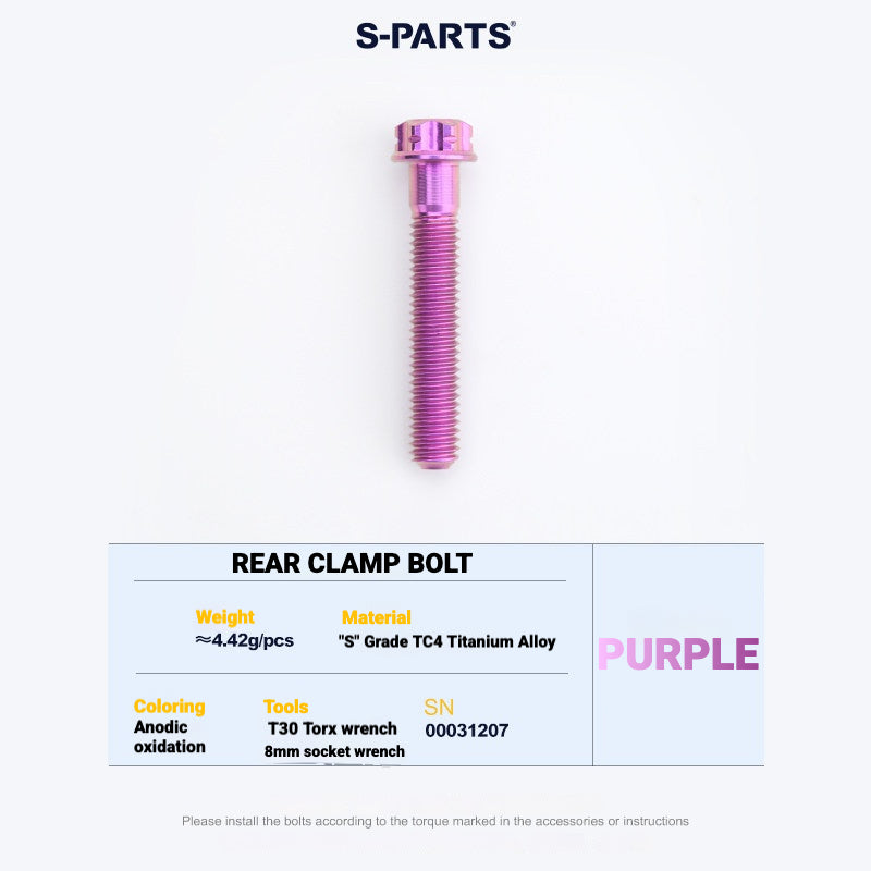Kit de Yoke para Abraçadeira de Selim em Titânio S-PARTS para Cannondale SystemSix Gen 5 | Upgrade de Canote Leve Impresso em 3D