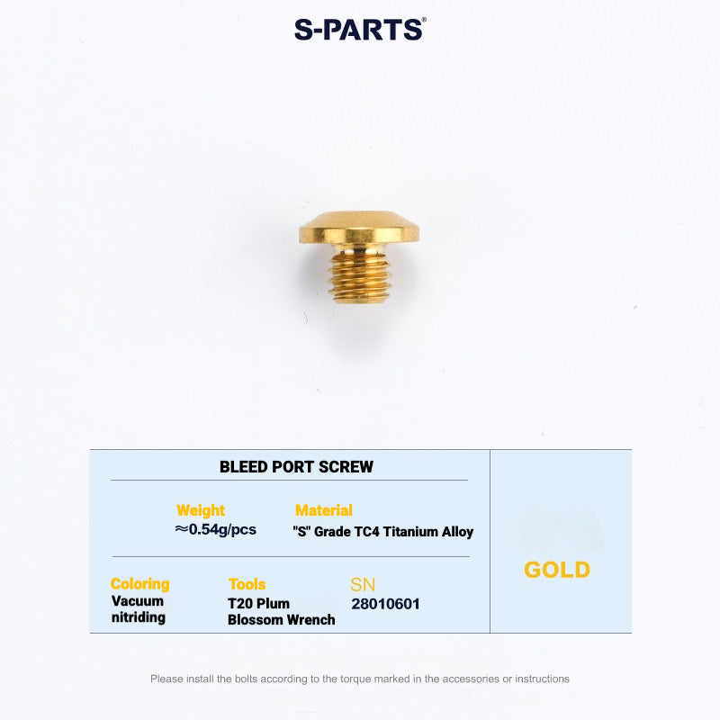 S-PARTS Titanium Disc Brake Bolt Kit for MAGENE QED Hydraulic Brake System