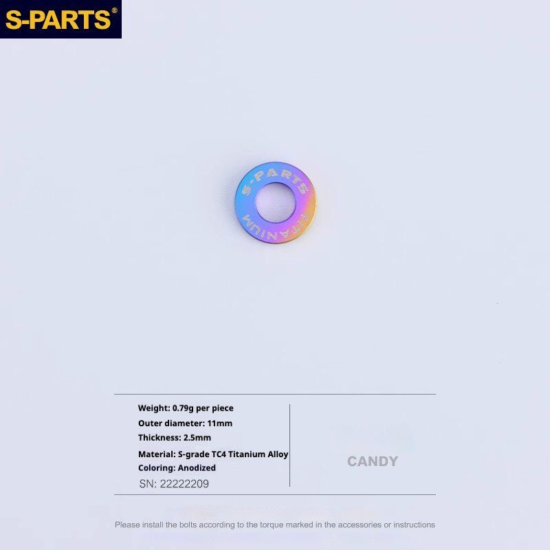 S-PARTS Road Bike Disc Brake Titanium Alloy Screw Set for SRAM RED Force Rival 12-speed AXS