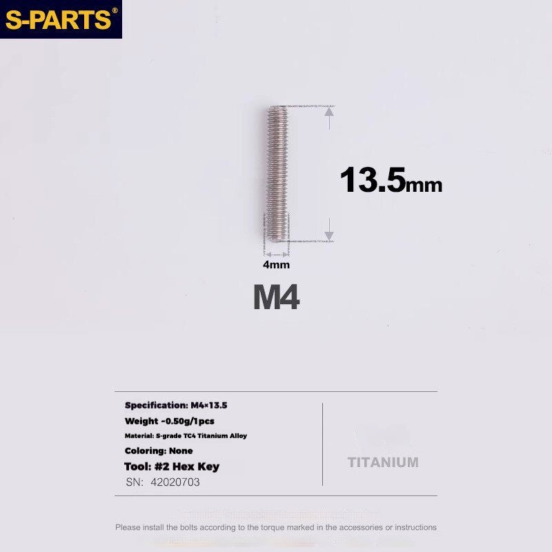 S-PARTS Titanium Drivetrain Hardware – SRAM RED AXS E1 Compatible Upgrade Kit