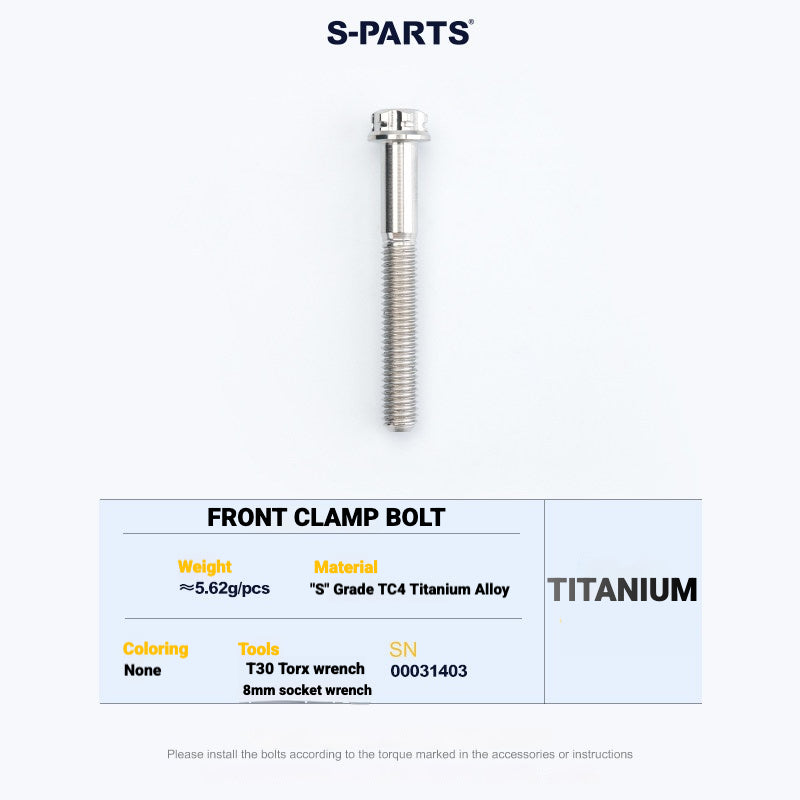 Kit de Yoke para Abraçadeira de Selim em Titânio S-PARTS para Cannondale SystemSix Gen 5 | Upgrade de Canote Leve Impresso em 3D