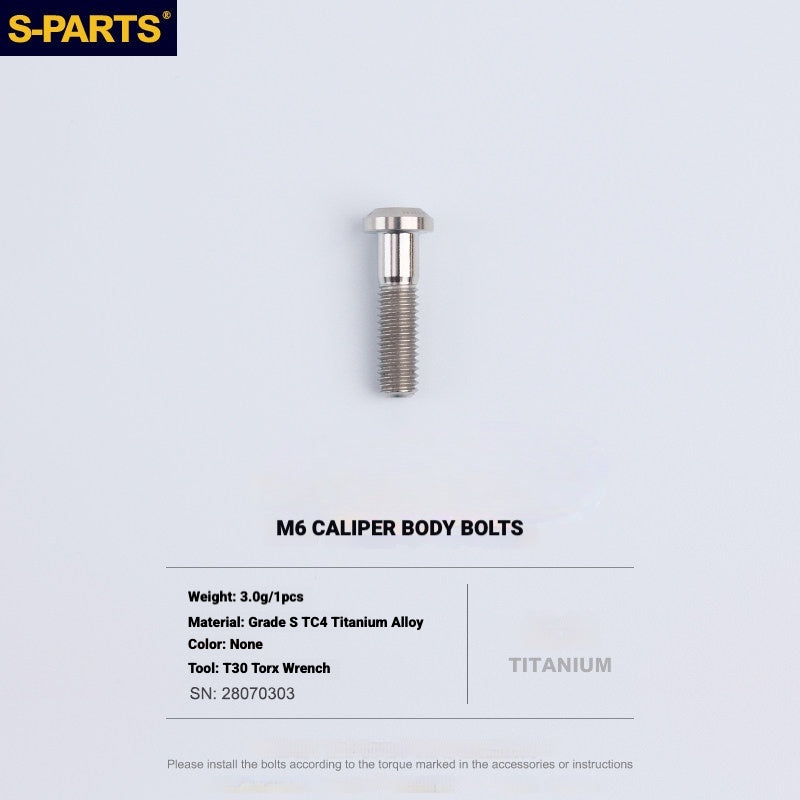 Kit de boulons en titane S-PARTS pour Shimano Ultegra Di2 R8170, frein à disque et levier de vitesses | Mise à niveau vélo de route