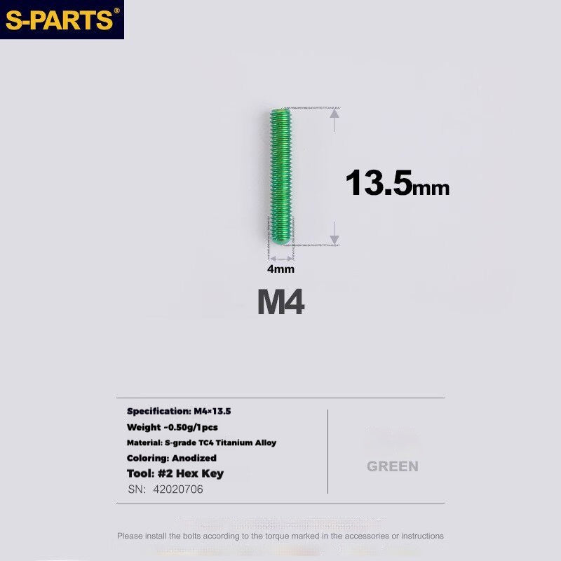S-PARTS Titanium Drivetrain Hardware – SRAM RED AXS E1 Compatible Upgrade Kit