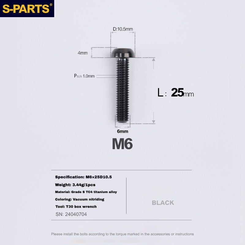 S-PARTS Boulon de corps d'étrier en titane pour Shimano R9120/R8070/M9120/M8100 | SRAM RED FOECE – Vis de montage de frein anodisées légères