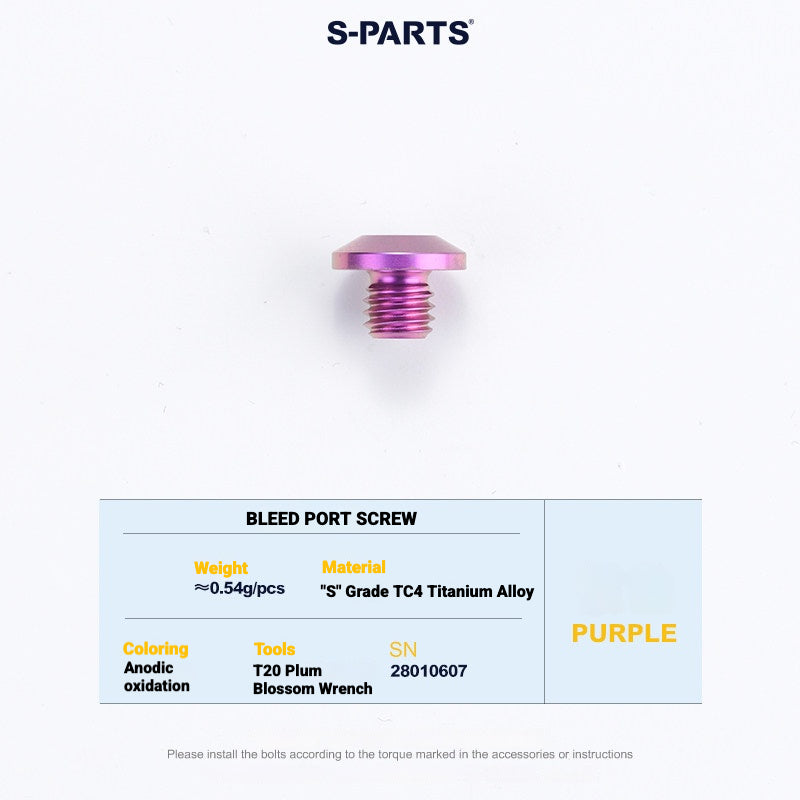 S-PARTS Titanium Disc Brake Bolt Kit for MAGENE QED Hydraulic Brake System