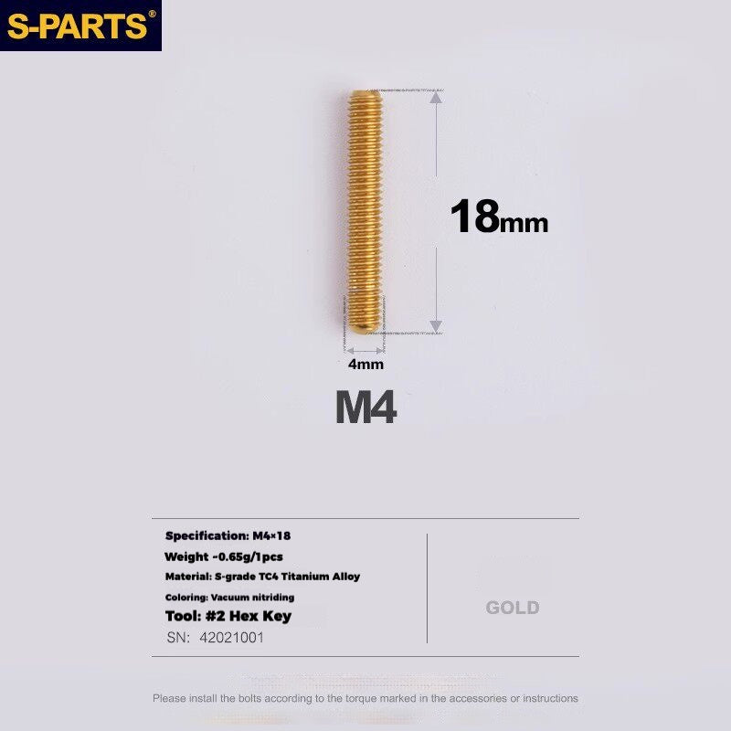 S-PARTS Titanium Drivetrain Hardware – SRAM RED AXS E1 Compatible Upgrade Kit