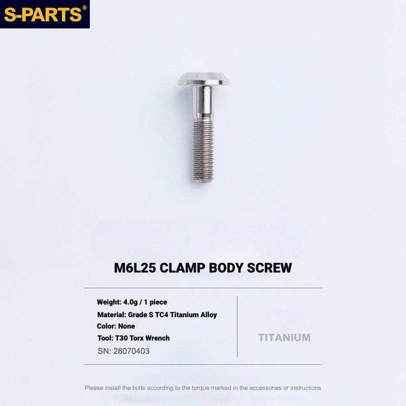 Kit de boulons en titane S-PARTS pour Shimano Ultegra Di2 R8170, frein à disque et levier de vitesses | Mise à niveau vélo de route